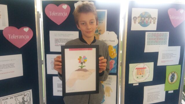 Zwycięzca Szkolnego symbolu Tolerancji   Jakub z klasy 5c