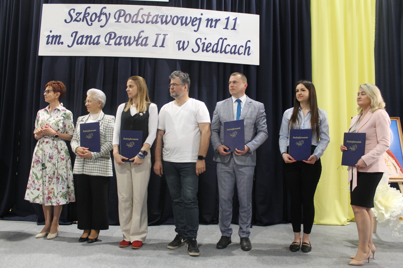 Jubileusz 40-lecia Szkoły Podstawowej nr 11 im. Jana Pawła II-podziękowania sponsorom