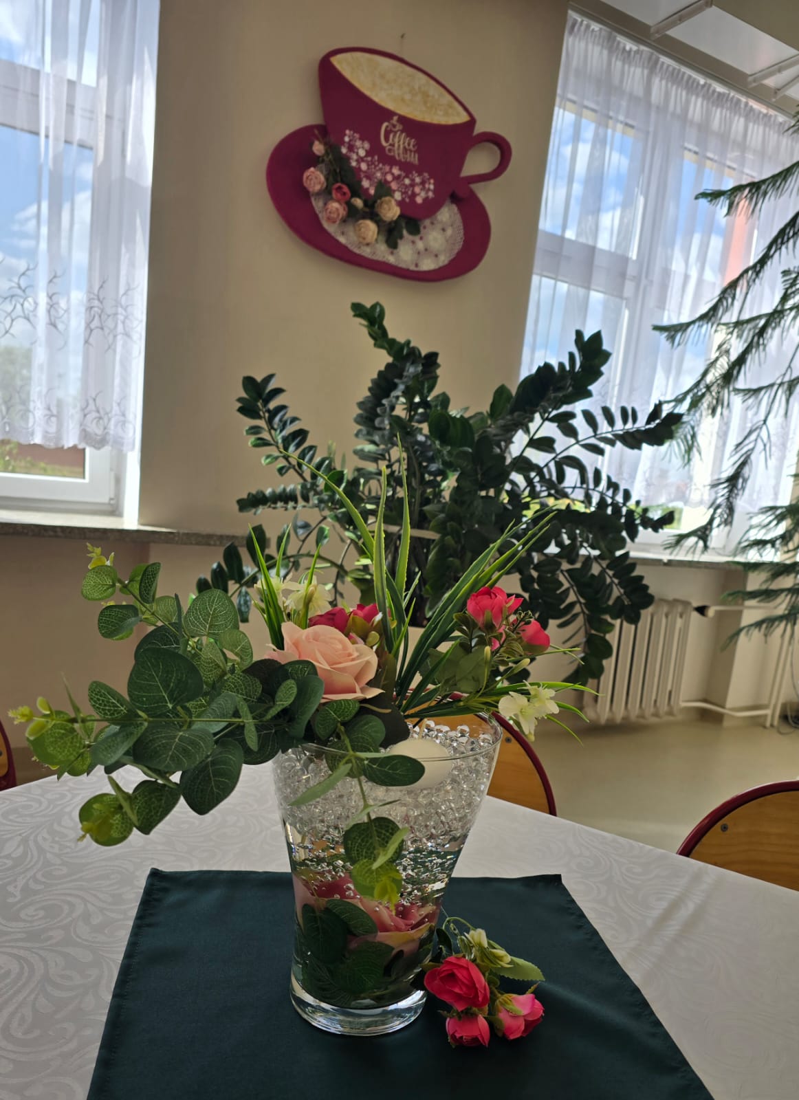 Przygotowania do uroczystości 40-lecia SP11 - stołówka szkolna