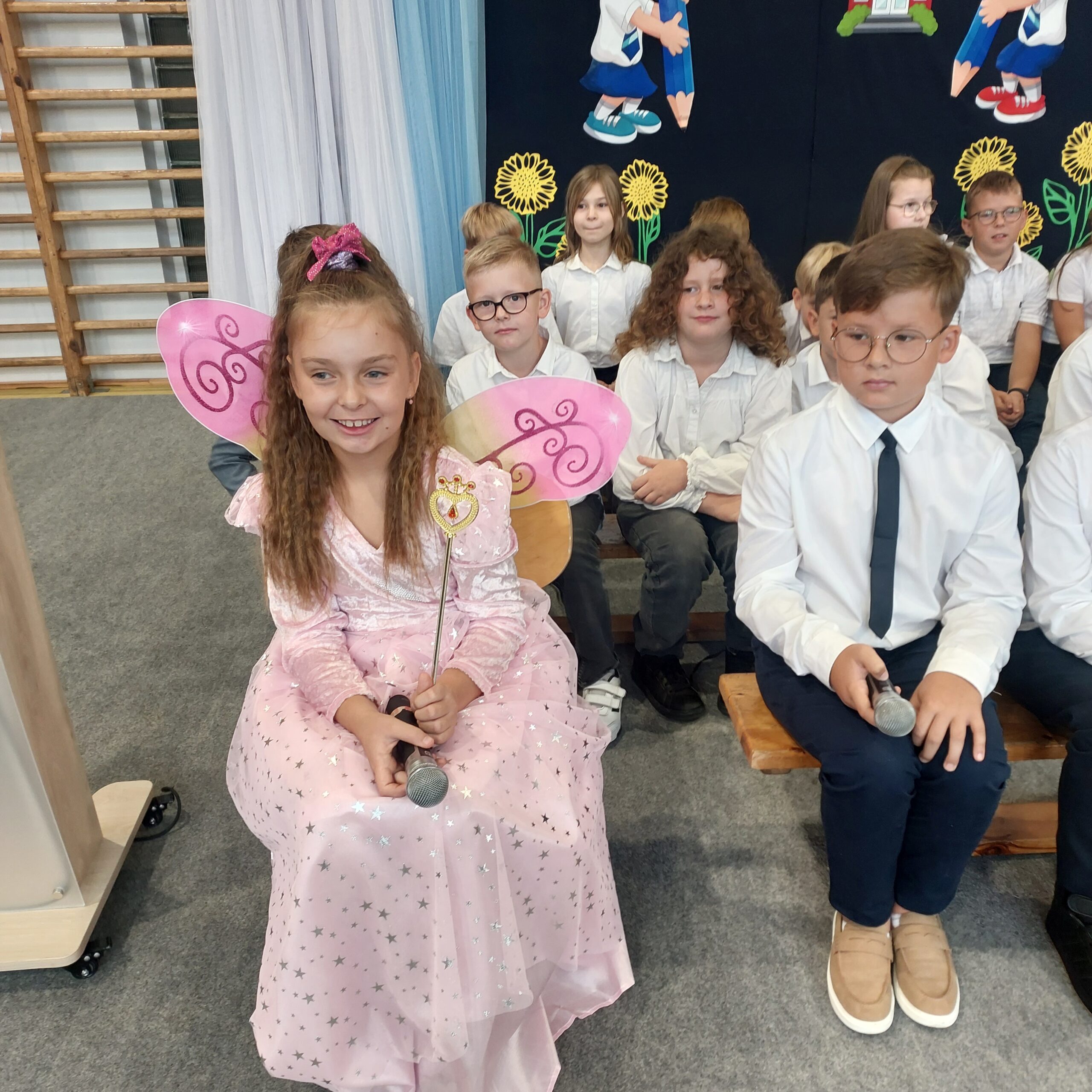 3. Klasa 3a i 3c podczas apelu