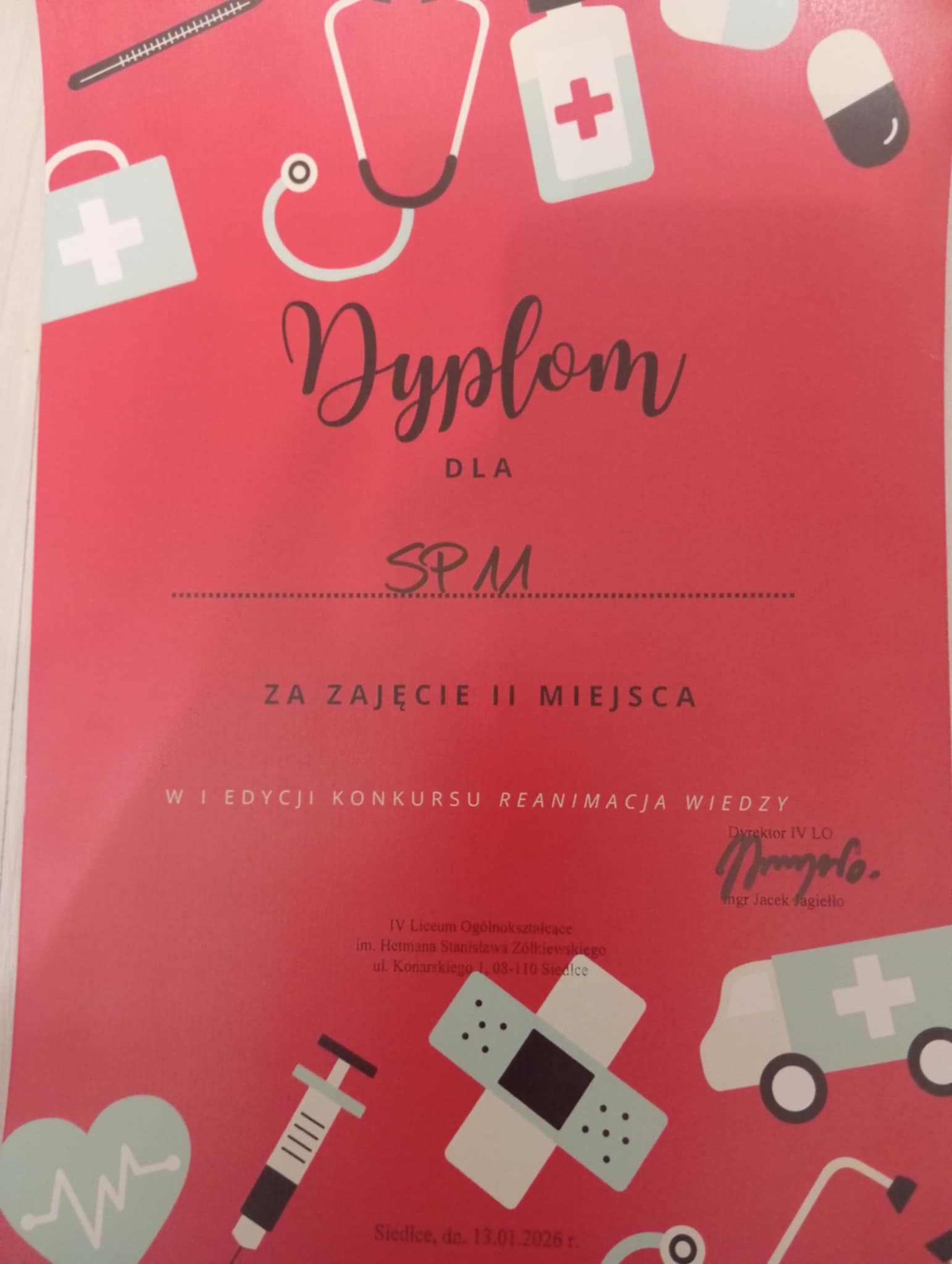 Reanimacja wiedzy konkurs DYPLOM