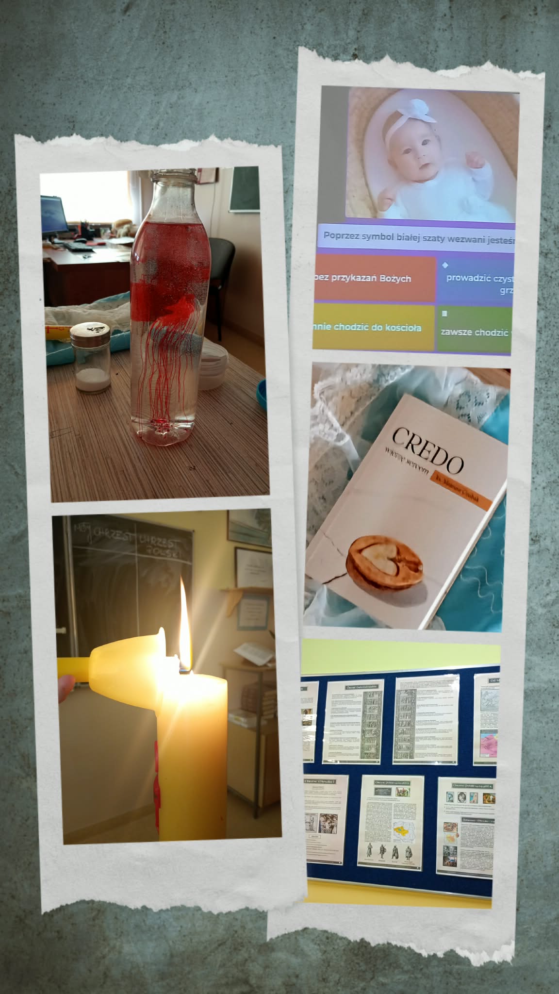 14 kwietnia w klasach 6c, 8c i 8d odbyły się w naszej szkole wyjątkowe lekcje religii. Tematem było uczczenie 1060. rocznicy Chrztu Polski. 